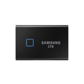 Samsung MU-PC2T0K/WW 2TB T7 Touch SSD Black PCIe NVMe External Hard Drive