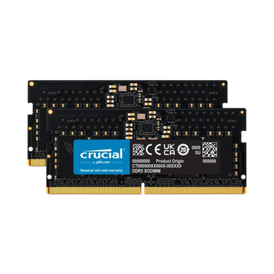 Crucial 32GB DDR5 RAM Kit (2x16GB), 5600MHz (or 5200MHz or 4800MHz) Laptop Memory 262-Pin SODIMM, Compatible with Intel Core and AMD Ryzen 7000, Black - CT2K16G56C46S5 wholesale